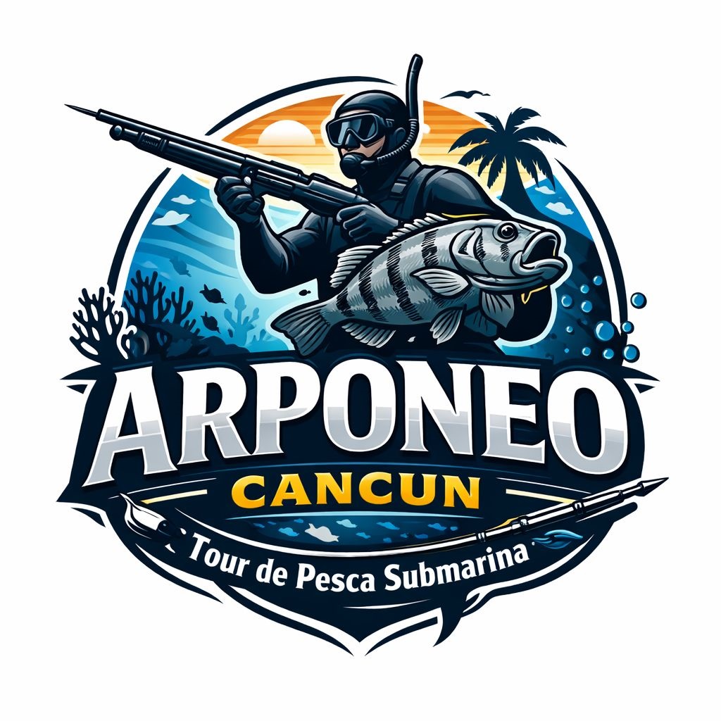 Tour de pesca submarina con arpón en Cancún - logo arponeo